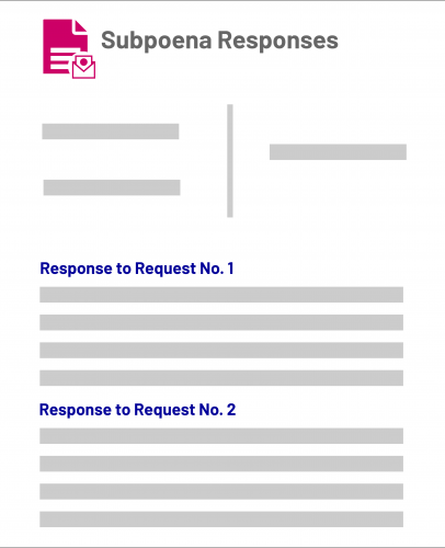 Subpoena Response Art 2